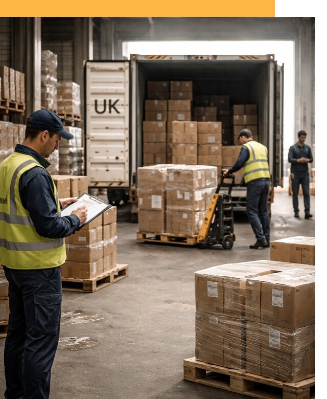 Доставка грузов из Великобритании с таможенным оформлением от 12851