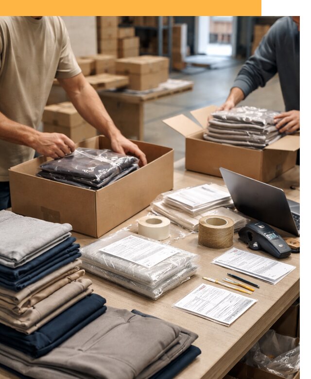 Перевозка одежды по миру от 7711 руб. с таможенным оформлением