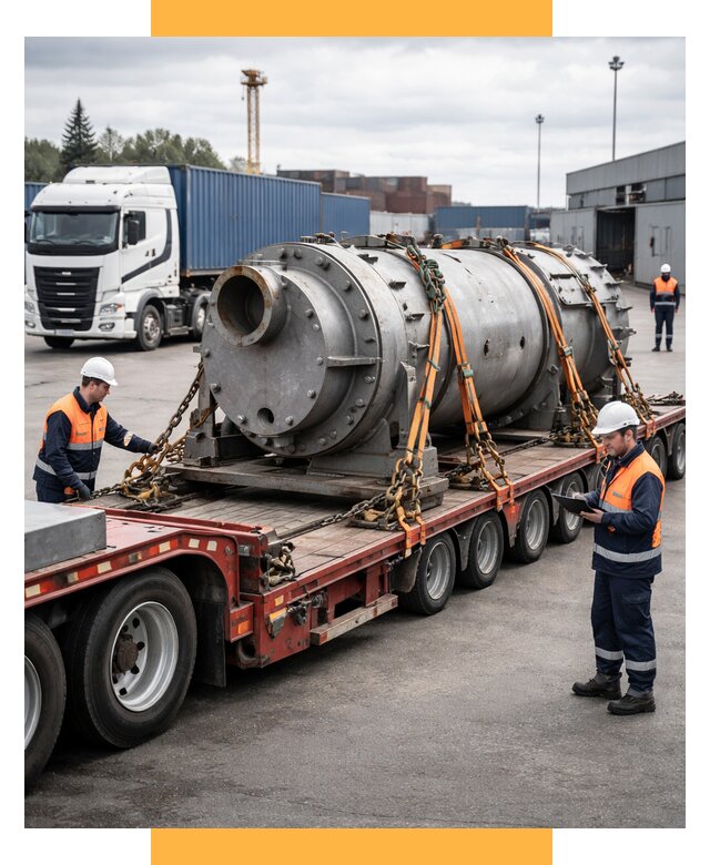 Перевозка тяжеловесных грузов под ключ от 154215 р. | СетСервис-Кис